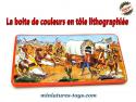 La boite de couleurs et peintures en tôle lithographiée Far-West des années 1960