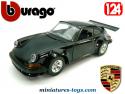 La Porsche 911 S noire en voiture miniature par Burago au 1/24e