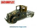 Le camion type 1930 miniature en tôle de marque inconnue incomplet