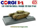 Le char canadien Churchill MkIII à Dieppe en 1942 miniature de Corgi au 1/50e