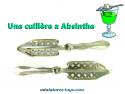 Une cuillère a Absinthe Ercuis en métal argenté des années 1900