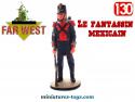La figurine du Soldat Mexicain de l'Ouest en métal par Del Prado au 1/32e