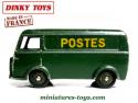 Le fourgon postal Peugeot D3A françaises miniature de Dinky Toys au 1/50e