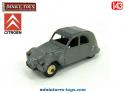 La 2cv Citroën modèle 1951 grise miniature de Dinky Toys France au 1/43e