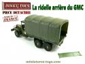 La ridelle arrière verte pour le camion militaire GMC 6x6 de Dinky Toys France