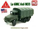 Le camion GMC M35 bâché en miniature militaire Eko au 1/88e H0 HO