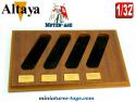 Le support en bois pour les figurines de Cavaliers du moyen âge Altaya au 1/32e