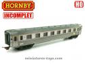 La voiture voyageurs Inox Dev en miniature Hornby au HO H0 incomplète