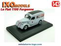 La fourgonnette Fiat 1100 Furgonne Lavazza miniature par Ixo Models au 1/43e