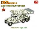 Le camion Zis 6 BM 13 katyusha russe miniature par Ixo models au 1/72e