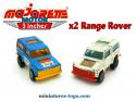 Les deux Range Rover miniatures par Majorette Motor 3 inches