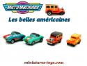 Les quatre voitures américaines miniatures par Micro Machines Galoob