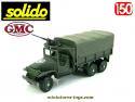 Le GMC CCKW 353 6x6 bâché a tourelle mitrailleuse en miniature Solido au 1/50e