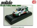 La Skoda Fabia WRC de 2003 miniature par Solido au 1/43e