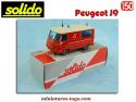 Le VSAB Peugeot J9 pompiers en miniature par Solido au 1/50e