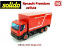 Le Renault Premium Distribution cellule pompiers en miniature Solido au 1/60e