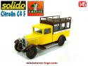 Le Citroën C4 F mini autocar Palace Hôtel en miniature de Solido au 1/45e