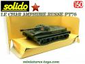 Le char amphibie russe PT76 vert en miniaturede Solido au 1/50e