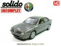 La berline Alfa Romeo 166 grise en miniature par Solido au 1/43e incomplète