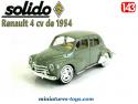 La Renault 4 cv grise de 1954 en miniature par Solido au 1/43e