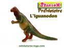 L'Iguanodon préhistorique en miniature plastique par Starlux Préhistoire