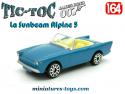 La Sunbeam Alpine 5 de James Bond 007 en miniature par Tic-Toc 1/64e
