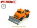 Le camion Mercedes chasse neige en miniature de Wiking au 1/87e H0 HO