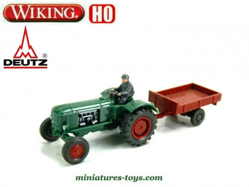 Tracteur Deutz avec remorque