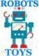 Un joli petit robot jouet de style ancien Tin Toys vintage en métal