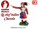 La figurine du Chef indien Osceola par Andrea au 1/32e