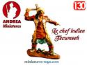 La figurine du Chef indien Tecumseh par Andrea au 1/32e