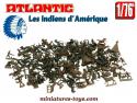 Un lot de 149 figurines d'indiens Atlantic en miniatures au 1/76e