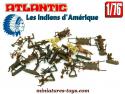 Les indiens du far West en figurines Atlantic au 1/76e