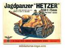 La maquette du char allemand Jagdpanzer 38 Hetzer par Bandai au 1/48e