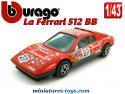 La Ferrari 512 BB en miniature par Bburago au 1/43e