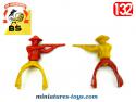 Les cow boys en figurines plastique 1960 par BS Beuzen Sordet au 1/32e