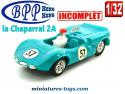 La voiture de course Chaparral 2A miniature par BPP au 1/32e incomplète