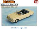 Le cabriolet Mercedes Benz 280 SE en miniature par Brekina au H0 H0 1/87e