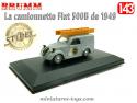 La camionnette Fiat 500B Stipel miniature par Brumm au 1/43e