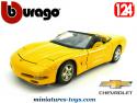 La Chevrolet Corvette convertible 1998 en voiture miniature par Burago au 1/24e