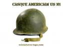 Le casque américain US M1 de la seconde guerre mondiale incomplet