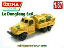Le camion citerne militaire Dongfeng 6x6 en miniature China Toys au 1/87e HO