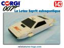 La Lotus Esprit subaquatique de James Bond en miniature Corgi Toys au 1/43e