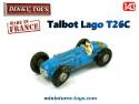 La Talbot-Lago T26 C grand prix bleue miniature de Dinky Toys au 1/43e