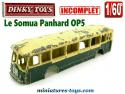L'autobus parisien Somua Panhard OP5 miniature de Dinky Toys incomplet