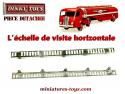 L'échelle de visite horizontale de citerne du Panhard Movic miniature Dinky Toys