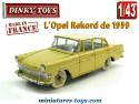 La berline Opel Rekord de 1959 miniature par Dinky Toys France au 1/43e