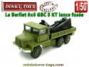 Le Berliet 6x6 GBC 8 KT lance fusée miniature de Dinky Toys England au 1/50e