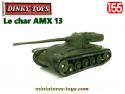 Le char français AMX 13 miniature Dinky Toys n°80C de 1958 au 1/55e