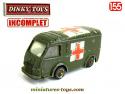 Le Renault Goélette ambulance militaire miniature Dinky Toys au 1/55e incomplet
